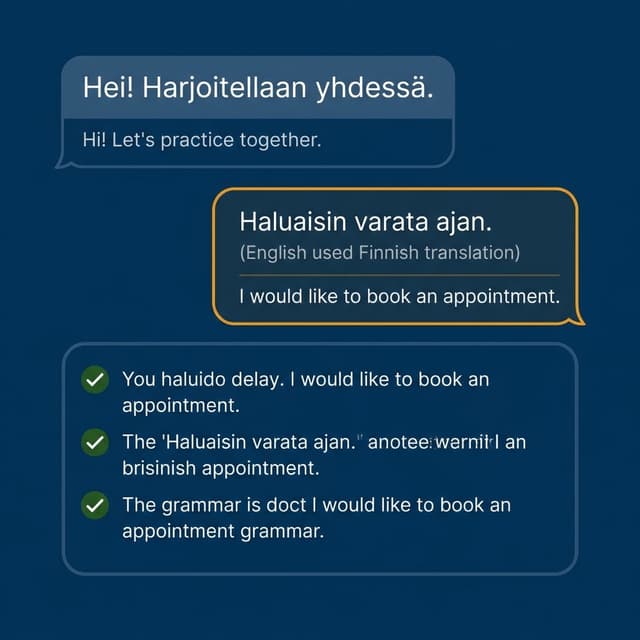 YKIprep-chattinäyttö kuuntele-, käännä- ja ehdotustoiminnoilla