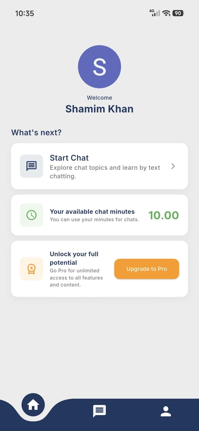 YKIprep app home screen